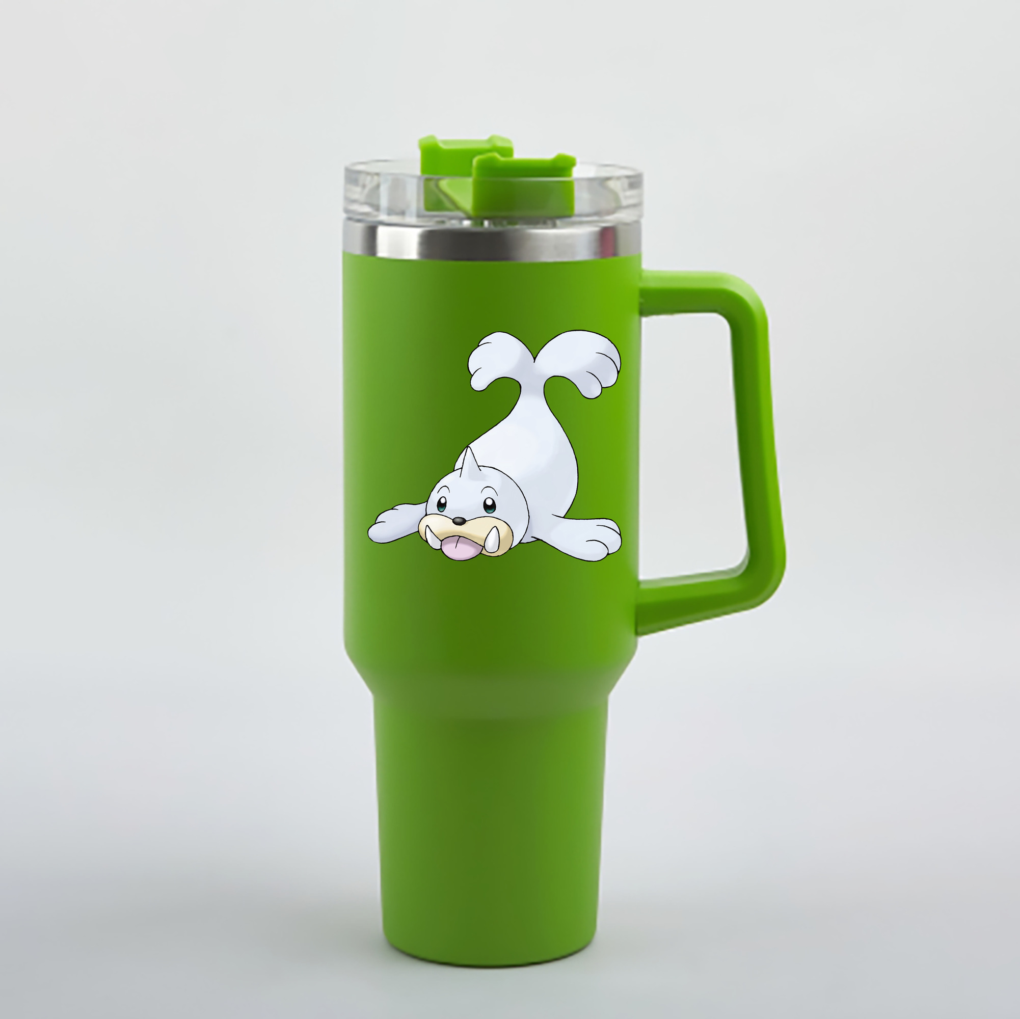 （画像用） ポケットモンスター Pokémon 1200mL車用タンブラー - クリスタルステッカー（プラスチックストロー付き）
